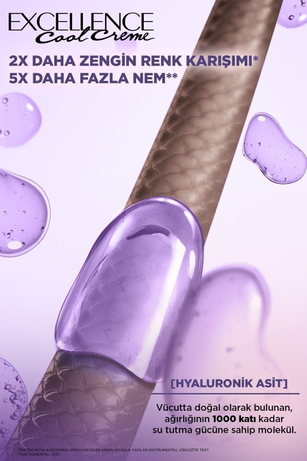 رنگ مو اورجینال برند L oreal paris مدل Excellence Cool Creme Saç Boyası کد 68404144 - Image 4