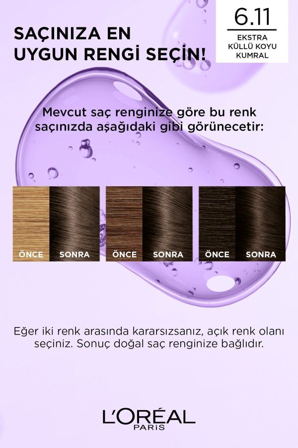 رنگ مو اورجینال برند L oreal paris مدل Excellence Cool Creme Saç Boyası کد 68404144 - Image 6