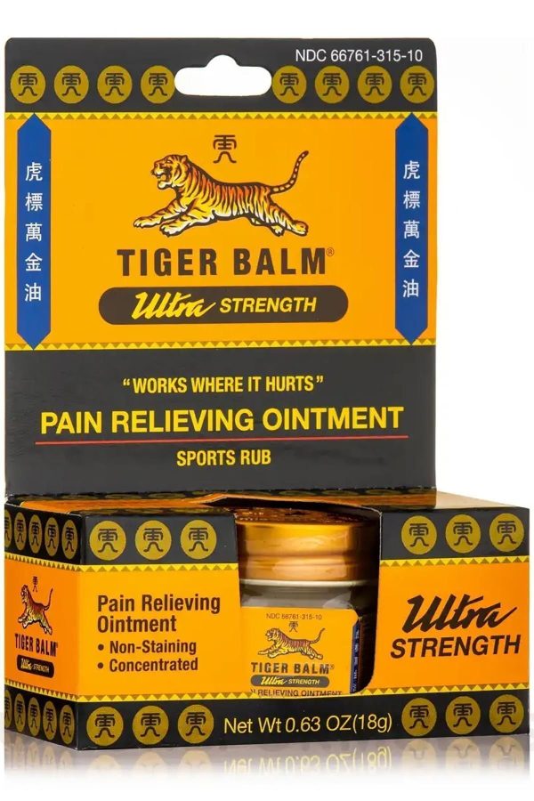کرم صورت اورجینال برند Tiger balm مدل Ultra Strength Sports Rub 18GR کد 743135294