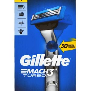 ژیلت و ریش تراش اورجینال برند Gillette مدل Mach3 Turbo 3d کد 37440514 1 1 org zoom 63114