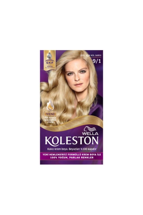 رنگ مو اورجینال برند Wella مدل 9/1 Light Ash Blonde کد 79504504