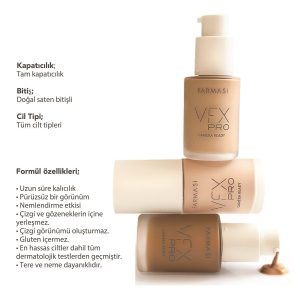 کرم فاندیشن اورجینال برند Farmasi مدل Vfx Pro Camera Ready Fondöten کد 784796551