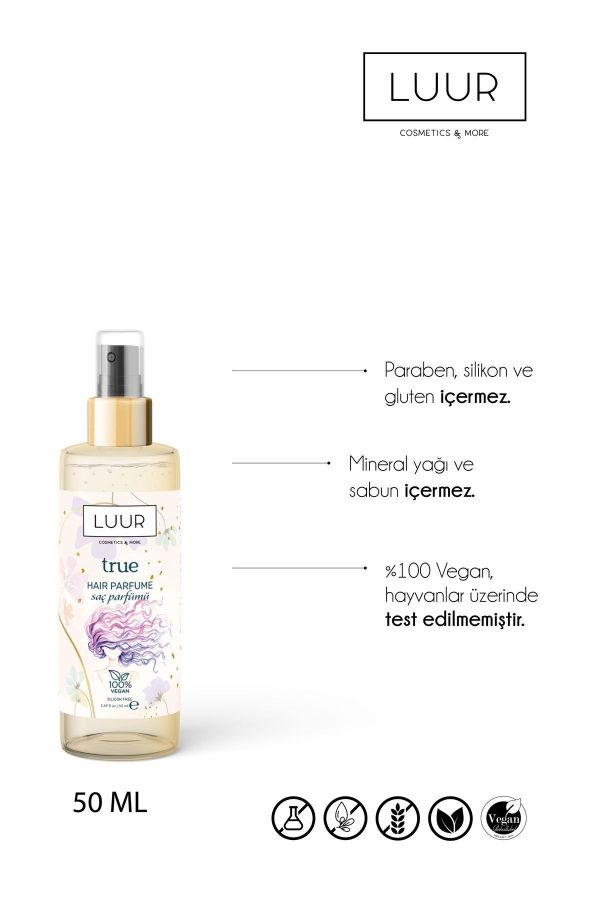اسپری مو اورجینال برند Luur cosmetics more مدل True Hair Perfume 50 ml کد 774690163 - Image 2