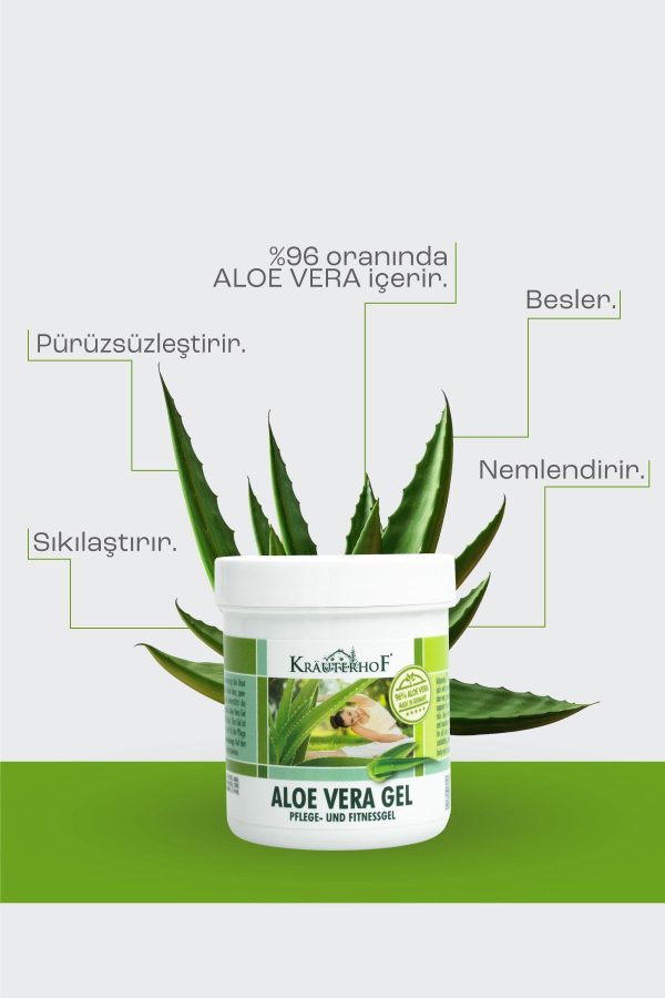 کرم بدن اورجینال برند Krauterhof مدل Aloe Vera Jel 100 Ml کد 5899445 - Image 2
