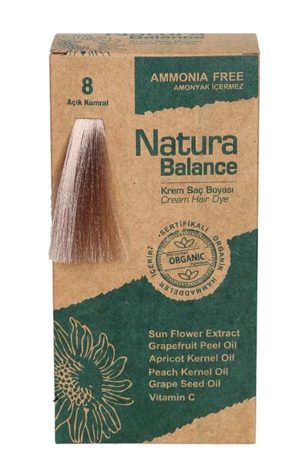 رنگ مو اورجینال برند Naturabalance مدل Organik Sertifikalı Açık Kumral 8 کد 32941575