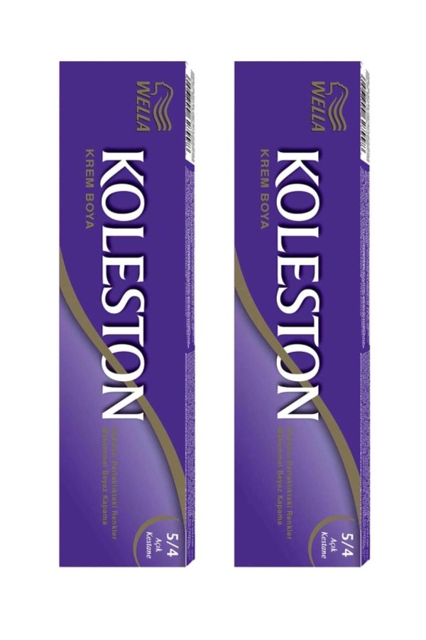 رنگ مو اورجینال برند Wella مدل Koleston Tüp Açık Kestane 5/4 کد 40537995