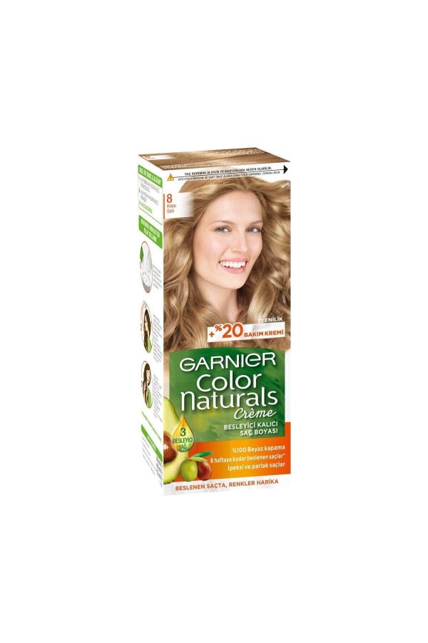 صابون جامد اورجینال برند Garnier مدل Color Naturals Saç Boyası No:8 کد 204537542