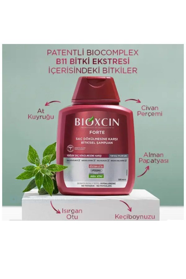 شامپو اورجینال برند Bioxin مدل Forte 300 Ml Bitkisel Şampuan کد 344024012