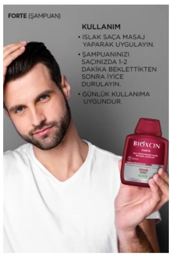 شامپو اورجینال برند Bioxin مدل Forte 300 Ml Bitkisel Şampuan کد 344024012 - Image 3
