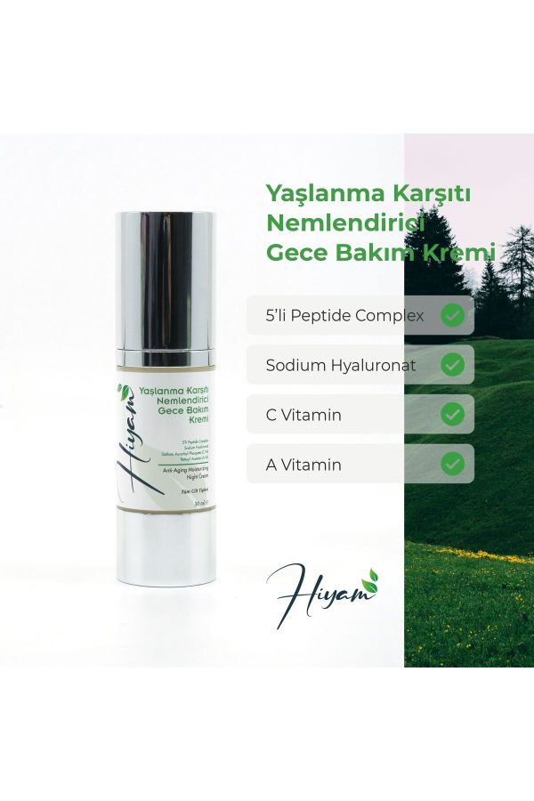 کرم صورت اورجینال برند Hiyam مدل Anti-aging Moisturizing Night Facial Cream کد 803007009 - Image 5
