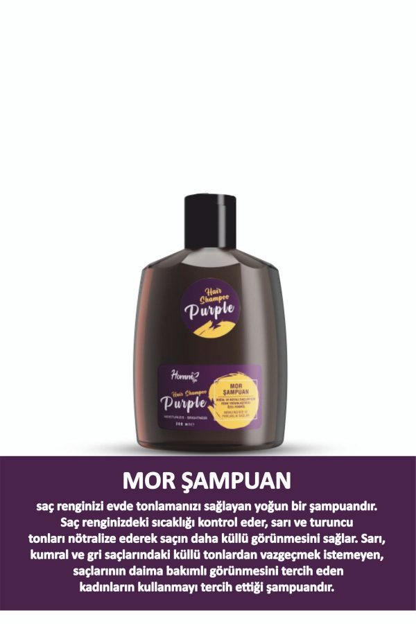 شامپو اورجینال برند Homm life مدل Haır Shampoo Purple 300 Ml کد 659941607
