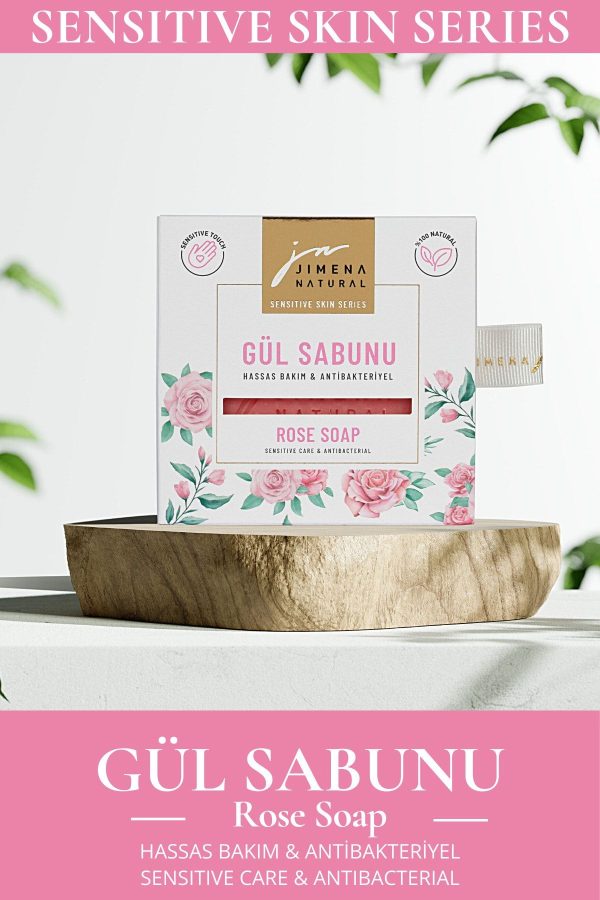 صابون جامد اورجینال برند Jimena natural مدل Rose Soap, 150 grams کد 376965376