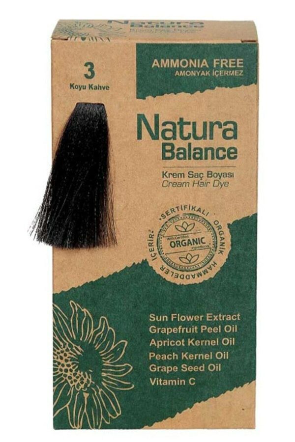 رنگ مو اورجینال برند Naturabalance مدل Dark Brown Cream Hair Dye کد 55270272