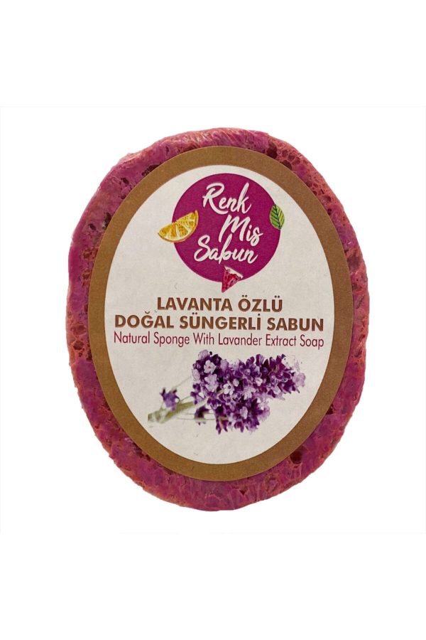 صابون جامد اورجینال برند Renk mis sabun مدل Lavender Extract Natural Sponge Soap کد 69981013