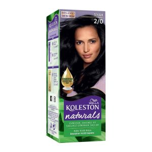 رنگ مو اورجینال برند Wella مدل Naturals Hair Dye 2/0 Black کد 46847864