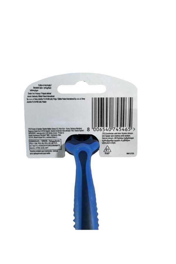 ژیلت و ریش تراش اورجینال برند Gillette مدل Blue 3 Comfort Plus کد 796119429