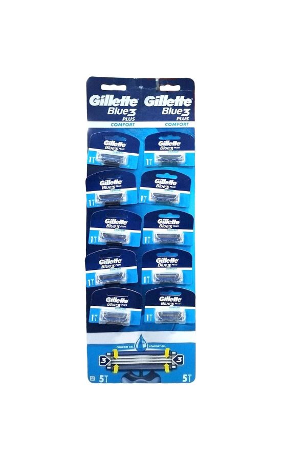 ژیلت و ریش تراش اورجینال برند Gillette مدل Blue 3 Comfort Plus کد 796119429 - Image 2