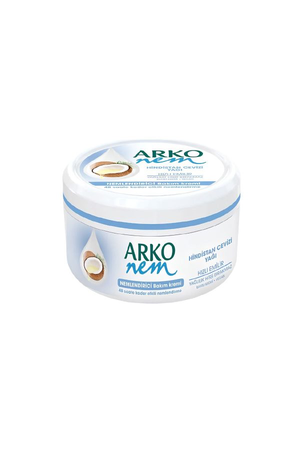 کرم بدن اورجینال برند Arko مدل Coconut Oil 300Ml Vegan New کد 790152710