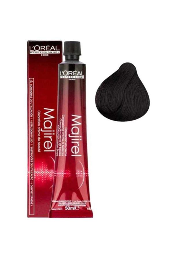 رنگ مو اورجینال برند L oreal professionnel مدل Majirel 1 Black کد 245142602