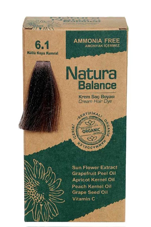 رنگ مو اورجینال برند Naturabalance مدل Organik Sertifikalı Küllü Koyu Kumral کد 32941577