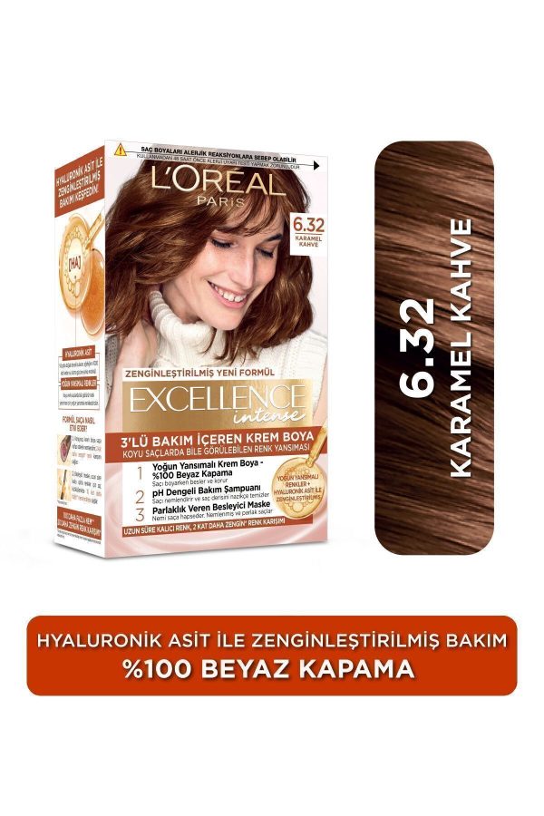 رنگ مو اورجینال برند L oreal paris مدل Excellence Intense Saç Boyası کد 1262250
