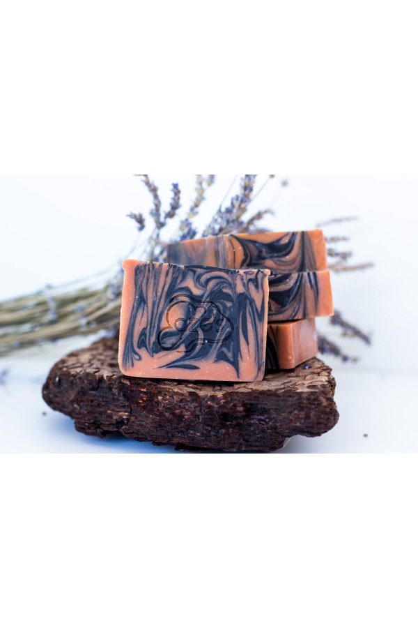 صابون جامد اورجینال برند Azes handmade cosmetics مدل Red Clay Activated Charcoal Soap کد 679234626 - Image 2