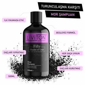 شامپو اورجینال برند Liviton professional مدل Professional Silver Mor Şampuan کد 51359916
