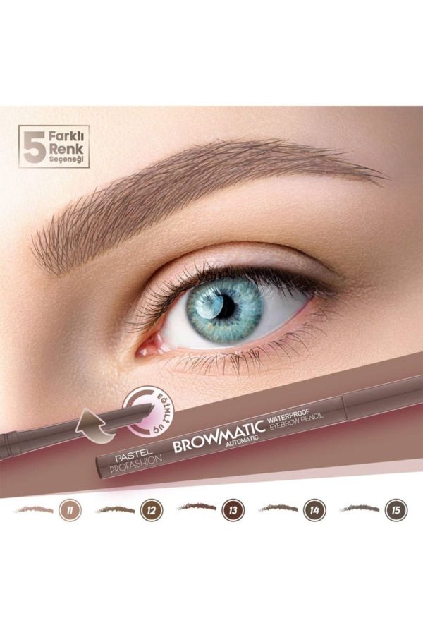 مداد ابرو اورجینال برند Pastel مدل Browmatic Kaş Kalemi کد 243739098 - Image 2