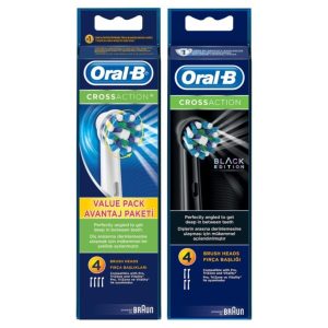 سری یدک مسواک برقی اورجینال برند Oral b مدل Cross Action 4’lü کد 85839246