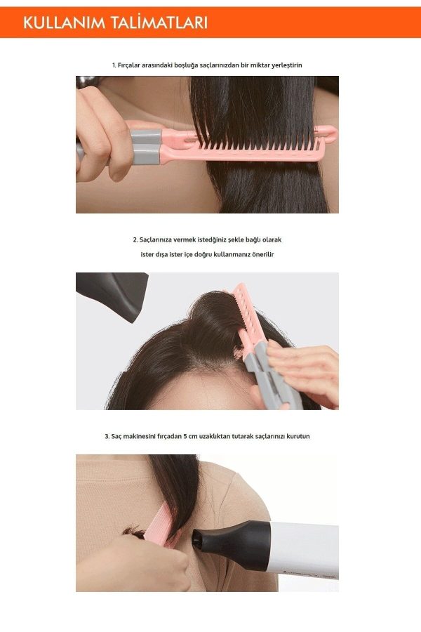 کرم بدن اورجینال برند Sky toptan مدل Easy Hair Dry Brush کد 750833843 - Image 2