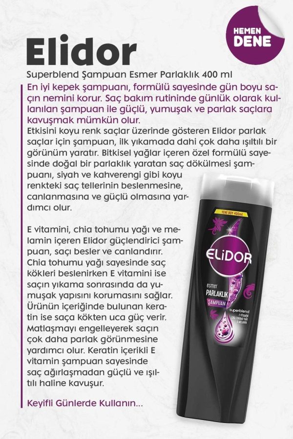 شامپو اورجینال برند Elidor کد 729692476 - Image 2