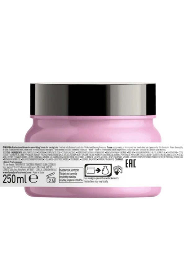 ماسک مو اورجینال برند L oreal professionnel مدل Liss Unlimited Maske 250 M کد 714127173 - Image 2