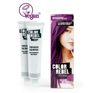 رنگ مو اورجینال برند Color rebel مدل Mor Saç Boyası 100 Ml کد 363488432