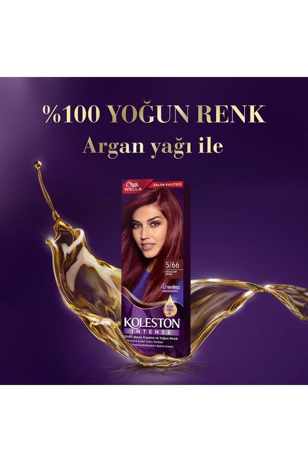 رنگ مو اورجینال برند Wella مدل Koleston Intense Saç Boyası 5/66 کد 733956355 - Image 3