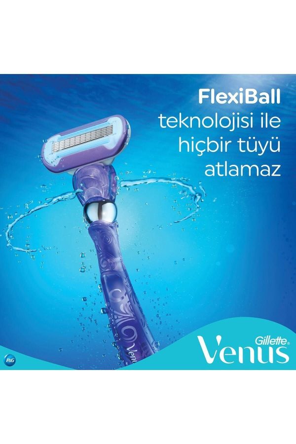 ژیلت و ریش تراش اورجینال برند Gillette venus مدل Venus Swirl Extra Smooth کد 191297999 - Image 4