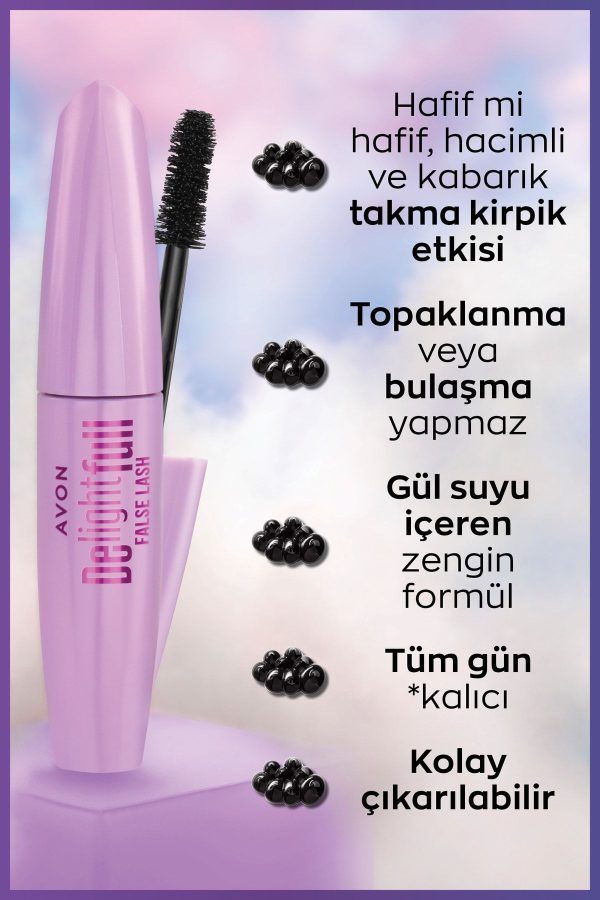 ریمل اورجینال برند Avon مدل Delightful False Lash Maskara کد 704892026 - Image 4
