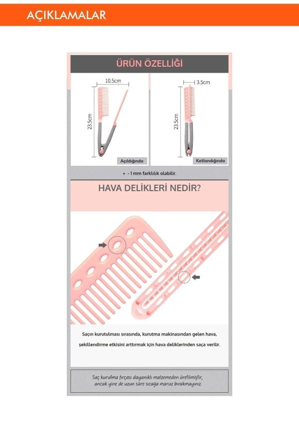 کرم بدن اورجینال برند Sky toptan مدل Easy Hair Dry Brush کد 750833843 - Image 5