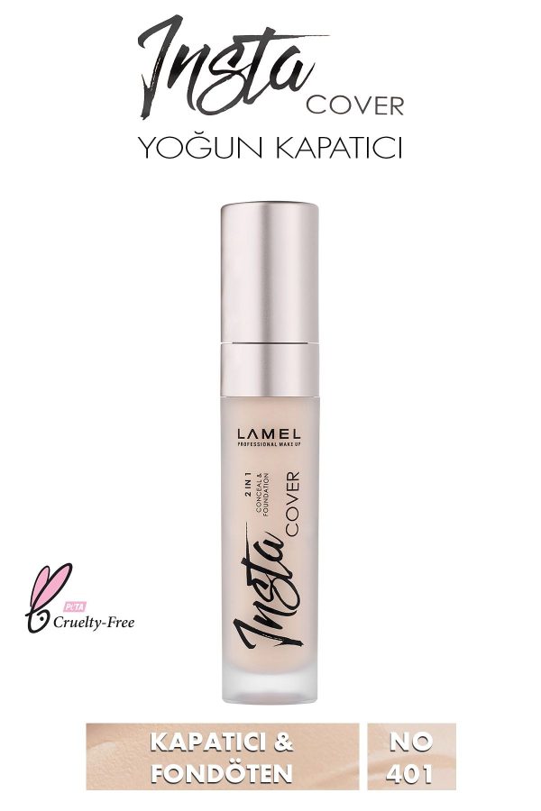 کانسیلر اورجینال برند Lamel cosmetics مدل Insta Yoğun Kapatıcı کد 645981217 - Image 2