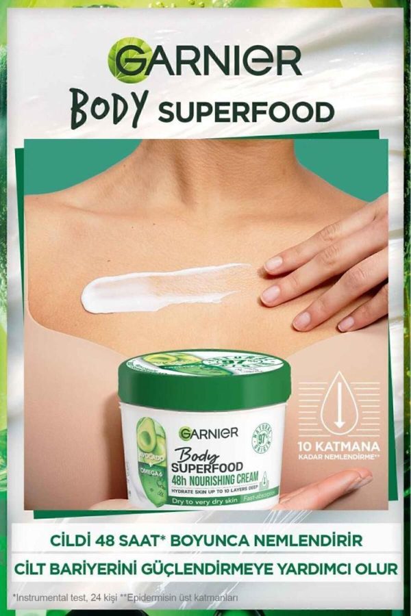 کرم بدن اورجینال برند Garnier مدل Nourishing Body Cream کد 765292004 - Image 2