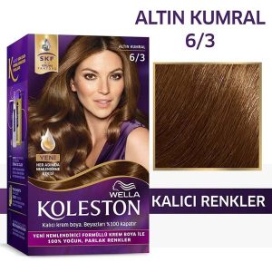 رنگ مو اورجینال برند Wella مدل Koleston Kit Saç Boyası 6/3 کد 54552714