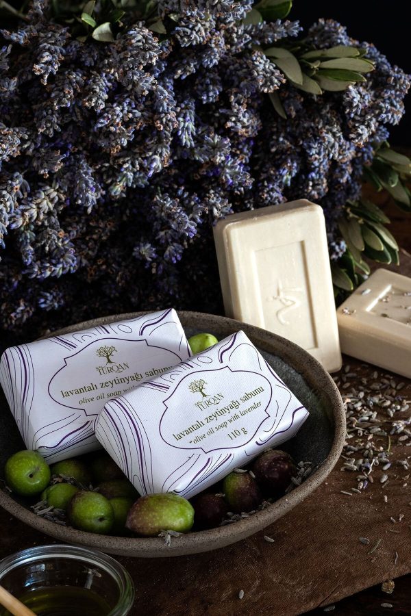 صابون جامد اورجینال برند Villa turqan مدل Lavender Olive Oil Soap کد 196786362