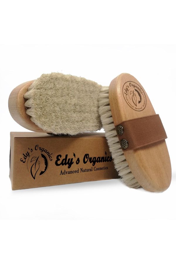 برس سلولیت اورجینال برند Edy s organics مدل 100% Natural Horsehair Body Brush کد 191360177