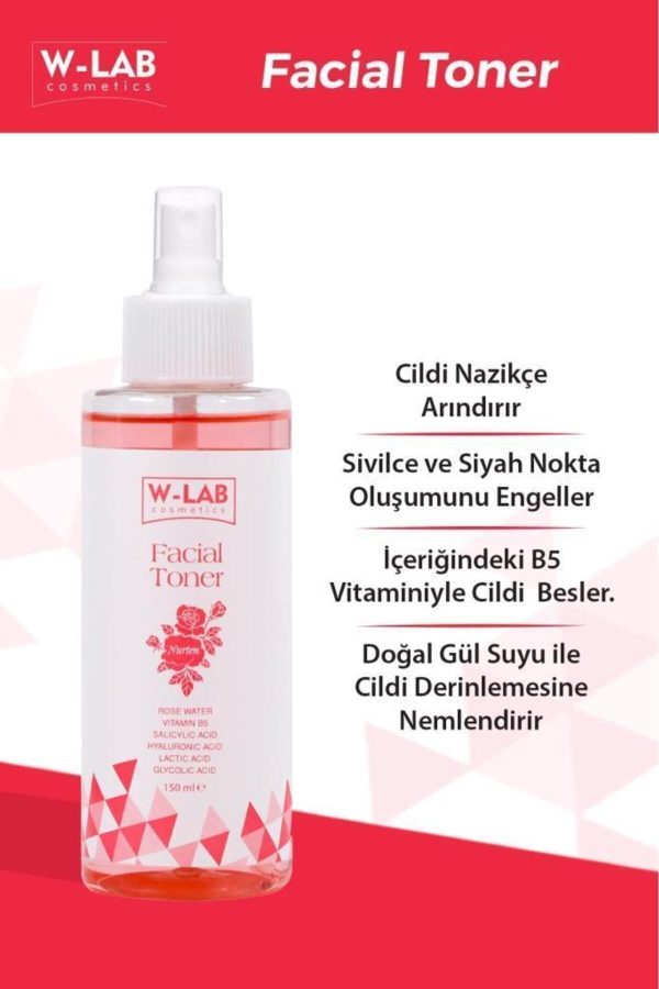 کرم جوان کننده اورجینال برند W lab kozmetik مدل Nurten Facial Toner 150 ml کد 777991674