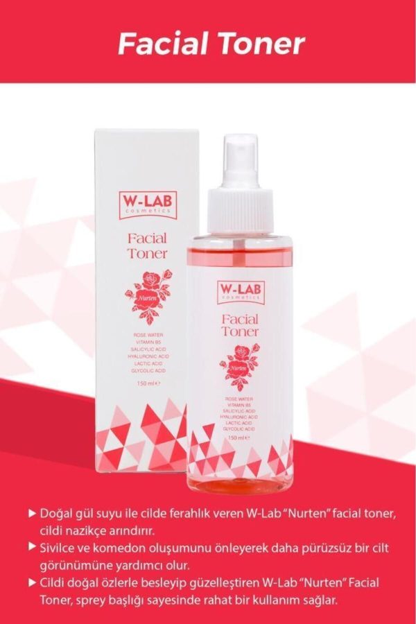کرم جوان کننده اورجینال برند W lab kozmetik مدل Nurten Facial Toner 150 ml کد 777991674 - Image 2