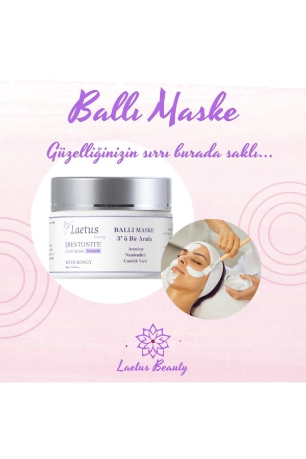ماسک صورت اورجینال برند Laetus beauty مدل Bentonit Clay Honey Face Mask کد 808367556