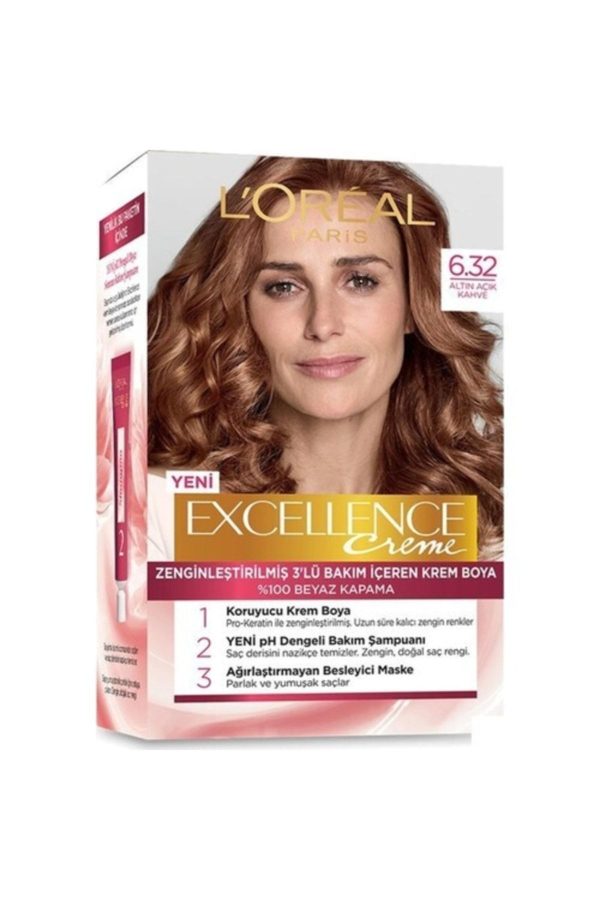 رنگ مو اورجینال برند L oreal paris مدل Excellence Creme Saç Boyası کد 242478894