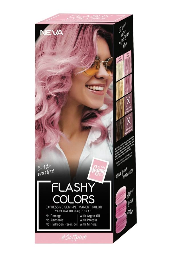 رنگ مو اورجینال برند Flashy colors مدل Direct Application Vegan Hair Dye کد 735546527