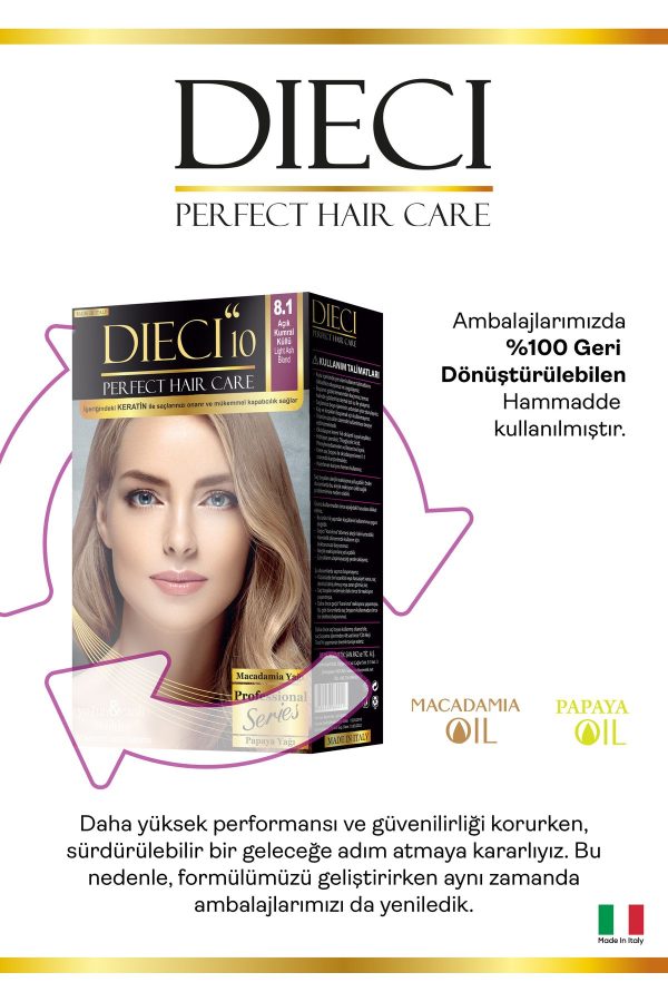 رنگ مو اورجینال برند Dieci کد 830629653 - Image 3