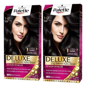 رنگ مو اورجینال برند Palette مدل Deluxe 1-0 Siyah کد 87075280