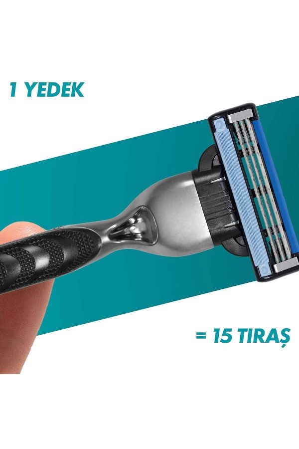 ژیلت و ریش تراش اورجینال برند Gillette مدل Mach3 کد 765414427 - Image 5
